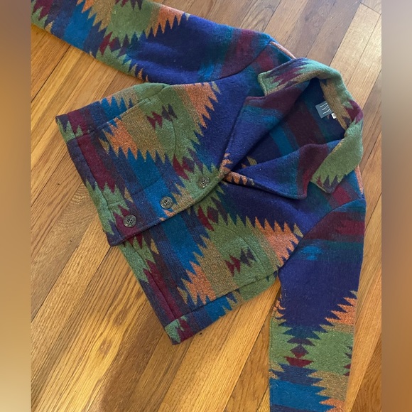 Colorful Patterned Women's Jacket - Picture 3 of 7